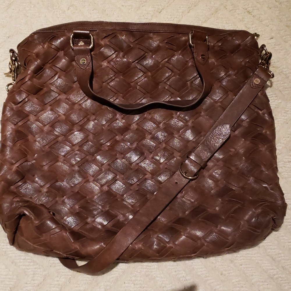 Large woven pocketbook